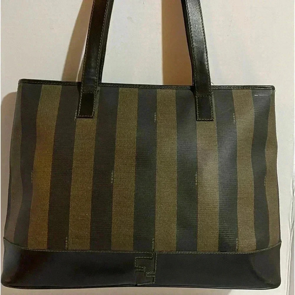 Fendi vintage pequin color block shoulder bag - Picture 1 of 15